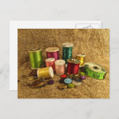 Carte Postale Fournitures de couture (Devant / Derrière)