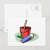 Carte Postale Fournitures de nettoyage (Devant / Derrière)