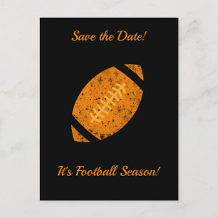 Carte Postale Fournitures de pré-fête de football Black Gold