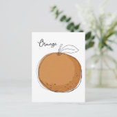 Carte Postale Fourre-tout aux fruits orange (Debout devant)