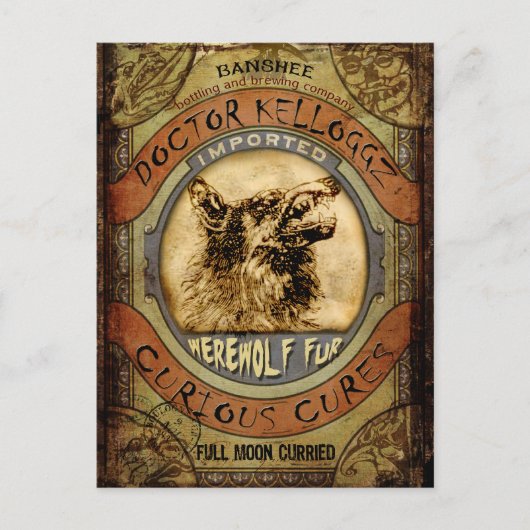 Carte Postale Fourrure de loup-garou (Devant)