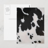 Carte Postale Fourrure de vache (Devant / Derrière)
