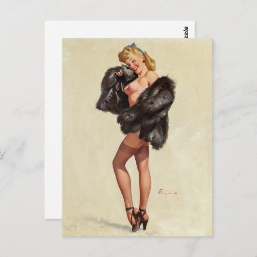 Carte Postale Fourrures (Devant / Derrière)