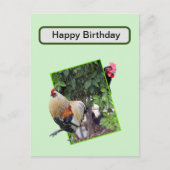 Carte Postale **"Fowl Play : Cachet de poulet en 3D"** (Devant)