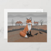 Carte Postale Fox (Devant / Derrière)