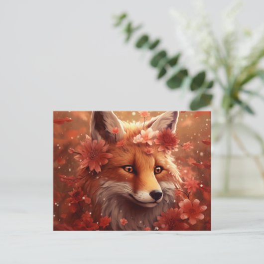 Carte Postale Fox  (Debout devant)