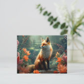 Carte Postale Fox  (Debout devant)