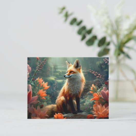 Carte Postale Fox  (Debout devant)