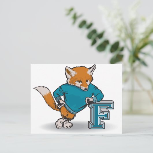 Carte Postale Fox (Debout devant)