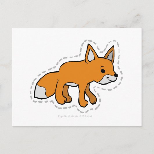 CARTE POSTALE FOX (Devant)
