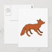 Carte Postale fox (Devant / Derrière)