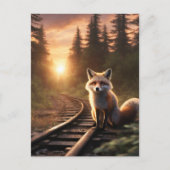 Carte Postale Fox à Sunrise (Devant)