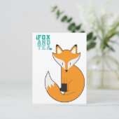 Carte Postale Fox And Tea - N.1 (Debout devant)