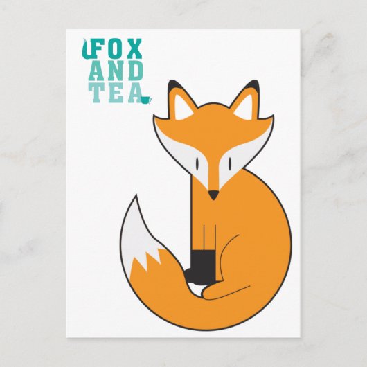Carte Postale Fox And Tea - N.1 (Devant)