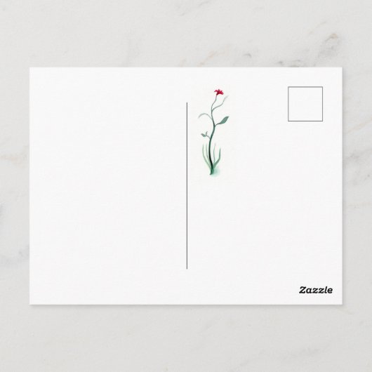 Carte postale Fox couchage (Dos)