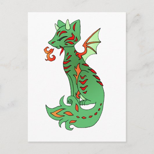 Carte Postale Fox Dragon (Devant)