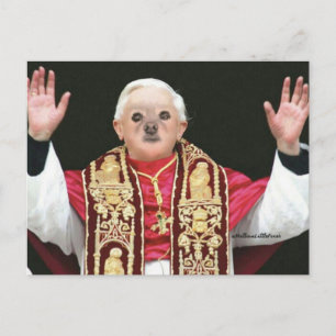 Carte Postale Fox est le pape