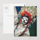 Carte Postale Fox Est Un Geisha (Devant / Derrière)
