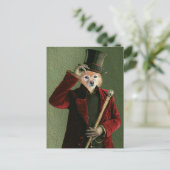 Carte Postale Fox Est Un Homme Dans Un Chapeau Haut" (Debout devant)