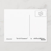 Carte Postale Fox Est Un Snowman (Dos)