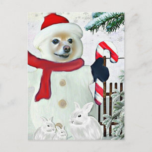 Carte Postale Fox Est Un Snowman