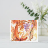 Carte postale Fox et raisins (Debout devant)