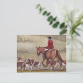 Carte postale Fox Hunt Art (Debout devant)