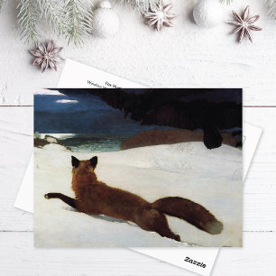Carte Postale Fox Hunt Winter Winslow Homer