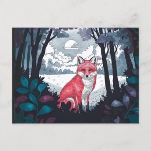 Carte postale Fox in Forest Clearing