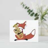 Carte Postale Fox Jouer l'Euphonium (Debout devant)