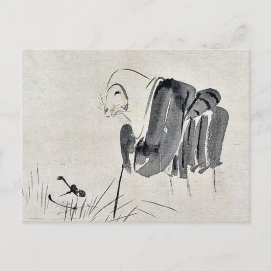 Carte Postale Fox nun Ukiyoe (Devant)