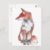 Carte Postale Fox par Inkspot (Devant / Derrière)