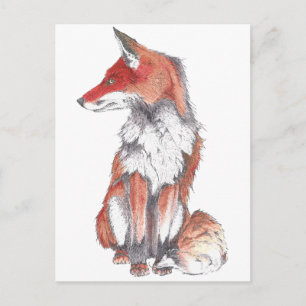 Carte Postale Fox par Inkspot