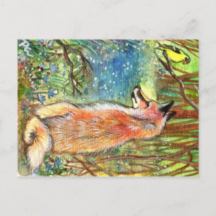 Carte Postale Fox Par Le Ravin