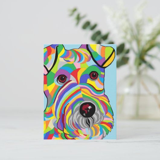 Carte Postale Fox Terrier de fil (Debout devant)