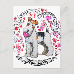 Carte Postale Fox Terrier Sweetheart