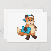 Carte Postale Fox with Nightcap (Devant / Derrière)