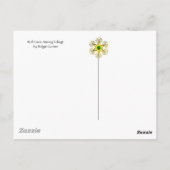 CARTE POSTALE FOXES ROUGES PARMI LA VERDURE, LE FOLIAGE ET LES F (Dos)