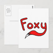 Carte Postale Foxy (Devant / Derrière)