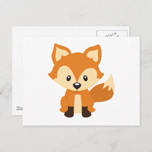 Carte Postale Foxy fox (Devant / Derrière)