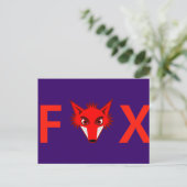 Carte Postale Foxy Fox (Debout devant)
