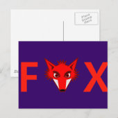Carte Postale Foxy Fox (Devant / Derrière)