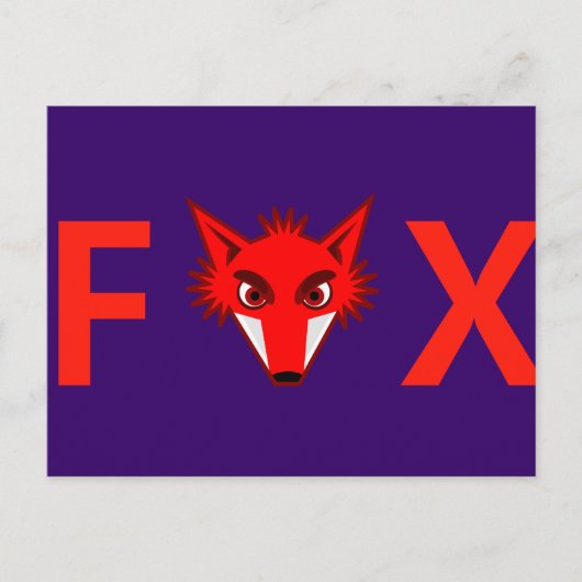 Carte Postale Foxy Fox (Devant)