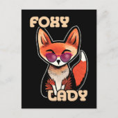 Carte Postale Foxy Lady | Cute Fox (Devant)