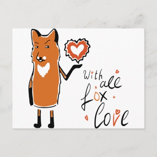 Carte Postale Foxy Love (Devant)