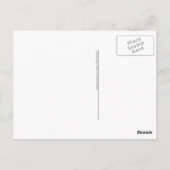 Carte Postale foyer bleu brillant (Dos)