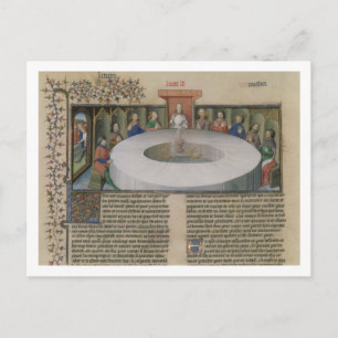 Carte Postale Fr.120 f.524v Les Chevaliers de la Table Ronde de