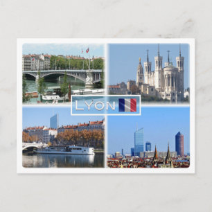 Carte Postale FR Lyon - Pont Lafayette - Basilica De Fourviere -
