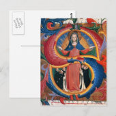 Carte Postale Fra Angelico : Madonna de la Miséricorde avec des (Devant / Derrière)