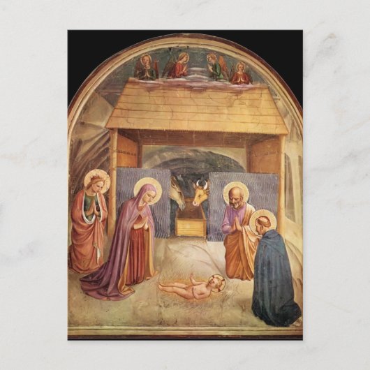 Carte Postale Fra Angelico - Nativité (Devant)